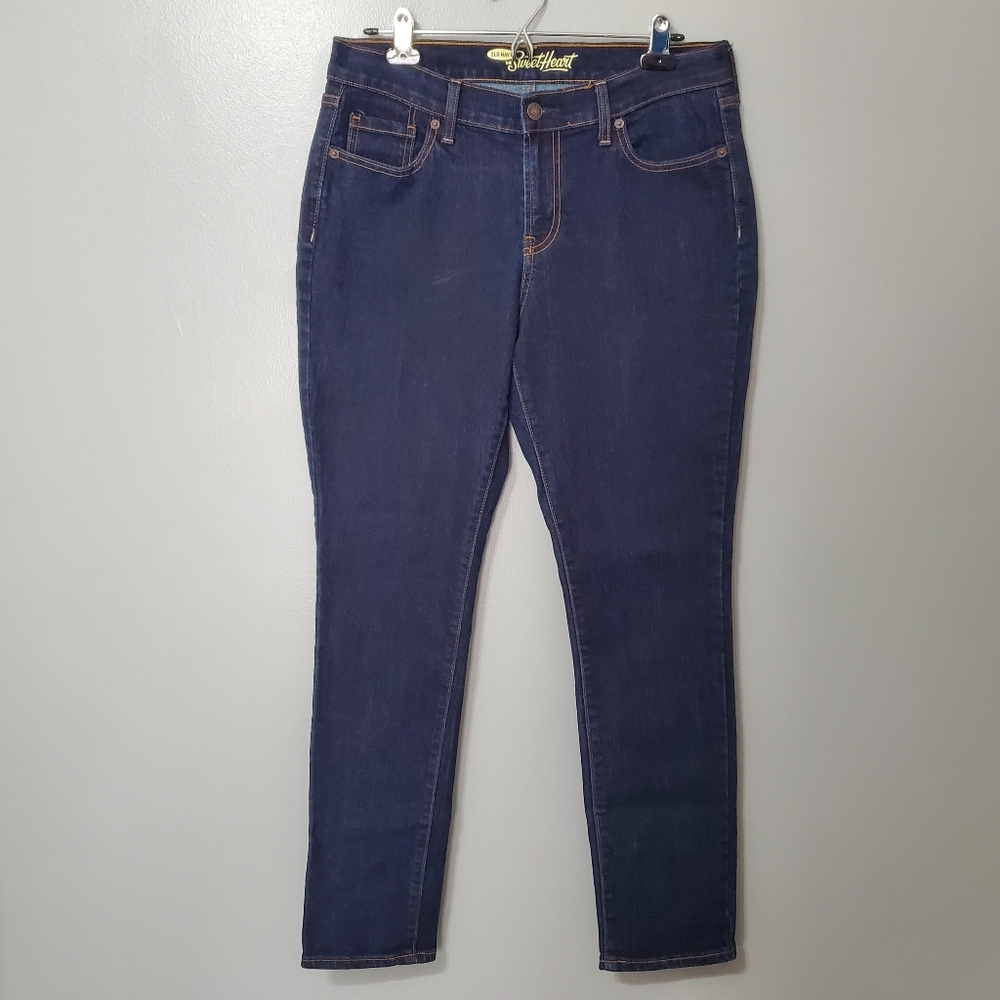 Old Navy Sweet Heart Women's Dark Blue Skinny Jeans Size 8 Short
